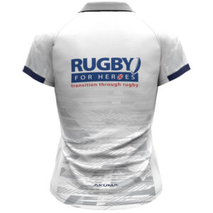 Ladies Semi-Fit Rugby Shirt – Trad White
