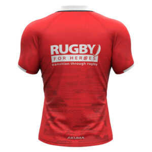 Men’s Semi-Fit Rugby Shirt – Trad Red