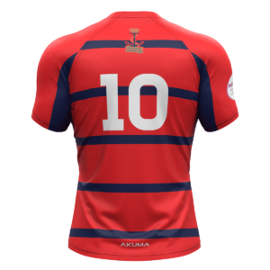 Men’s Semi-Fit Rugby Shirt – Red
